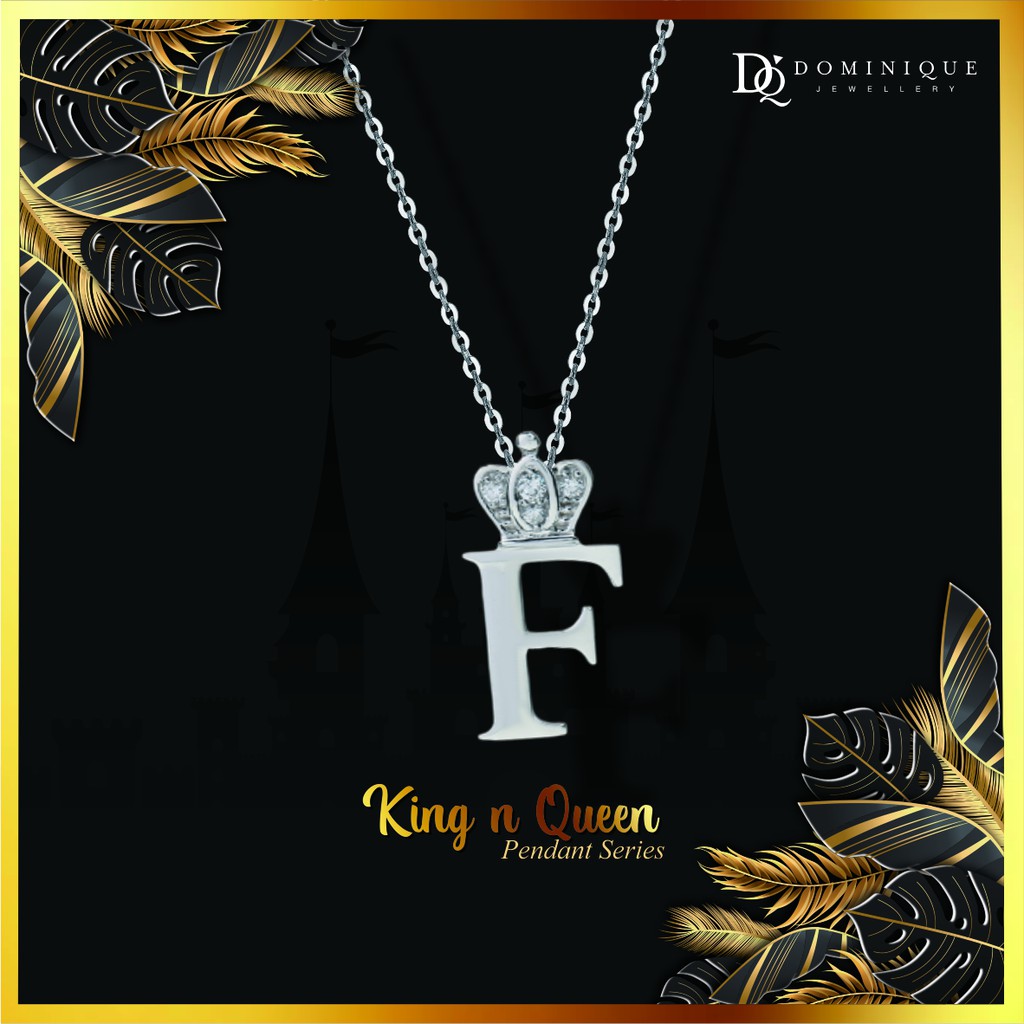 

Dominique Jewellery Diamond Pendant - Kalung Alpha Beta F King & Queen