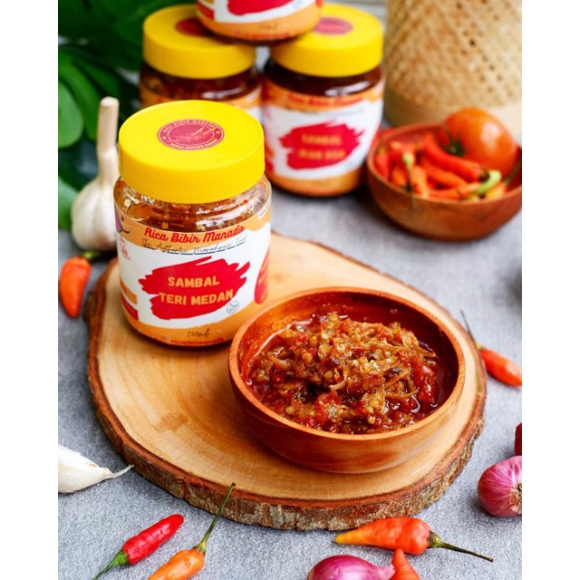 

Sambal Teri Medan 200ml/Rica Bibir Manado