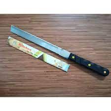 PISAU POTONG ROTI/ BOLU /KUE TART/Pisau Roti dua sisi Stainless Steel panjang kwalitas bagus