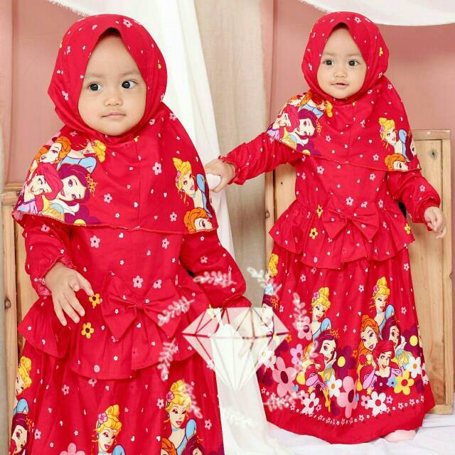 GAMIS ANAK PEREMPUAN BARBIEE  KIDS   2 IN 1