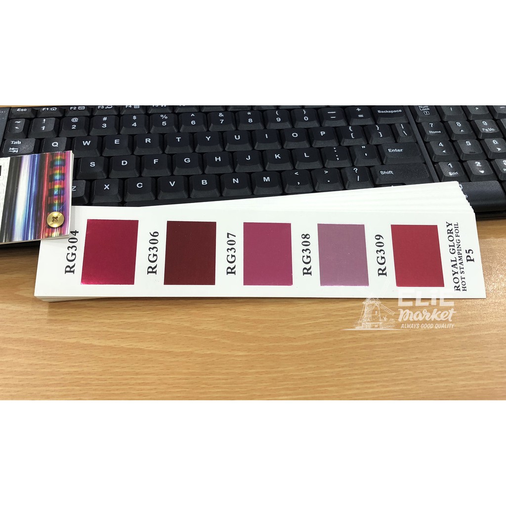 KERTAS FOIL / HOT STAMPING FOIL / Hotprint / Poly Emboss ROSE GOLD dan Kode 1,3,5,6