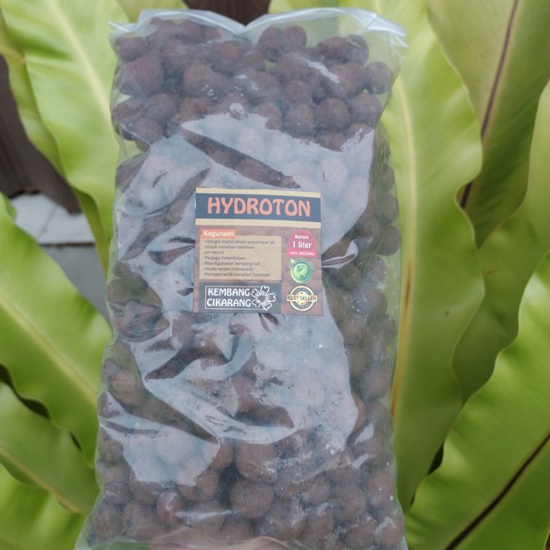 Hydroton Hidroton 1lt media tanam hidroponik, anggrek, Aglonema dan tanaman lain agar lebih subur dan poros