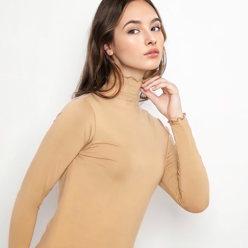 IRAMA Manset Kaos Lengan Panjang Turtleneck Ringan JADECLOVER LIGHT