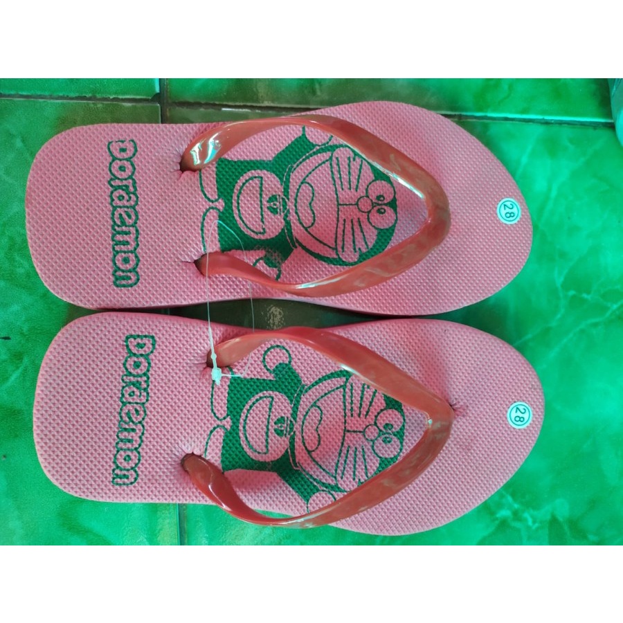 SANDAL Flat Anak Cewek &amp; cowok Model Karakter lucu sandal japit anak