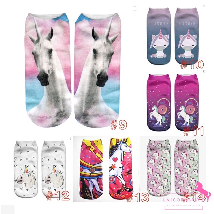 Kaos Kaki Unicorn Anak Socks Lucu Perempuan Wanita Sekolah Pink Pergi Kado Anak Hadiah Ulang Tahun Birthday Souvenir Back To School