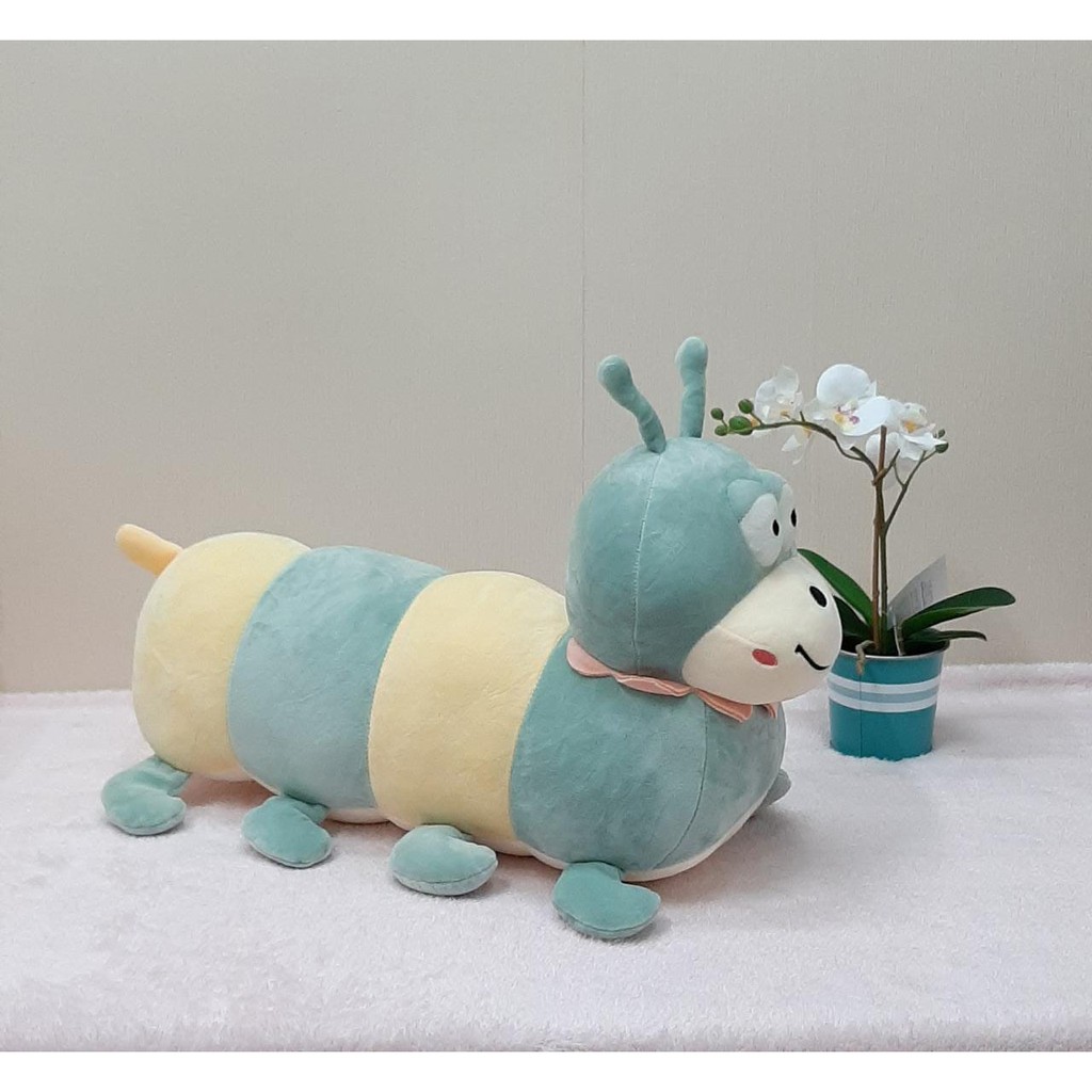 Boneka Ulat Gendut 55cm/boneka ulil/boneka Caterpillar/boneka lucu