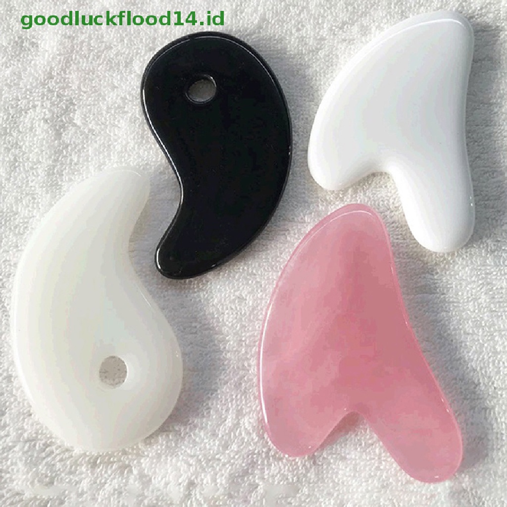 (GOOGFOUR) Alat Pijat gua sha Untuk Wajah / Tubuh