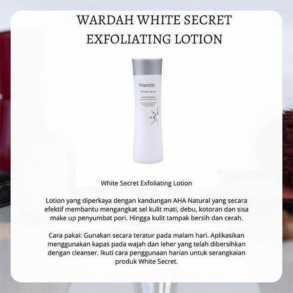 cara pemakaian wardah exfoliating lotion