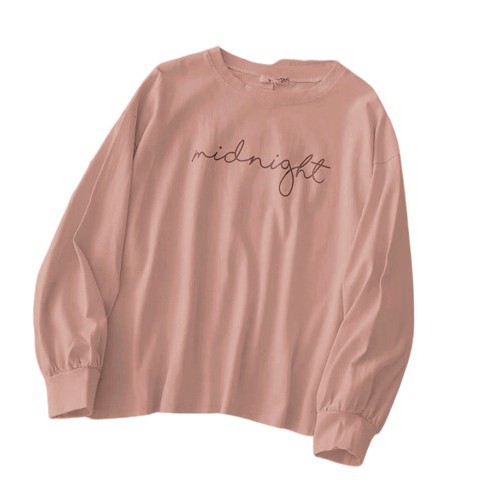 MIDNIGHT SWEATER WANITA - CREWNECK HALUS TEBAL TERLARIS