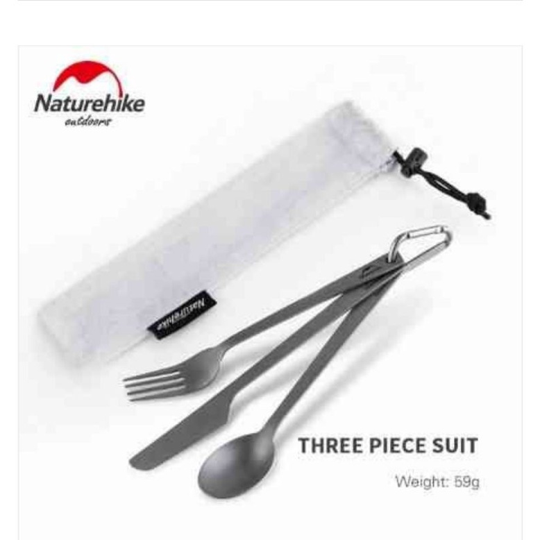 SENDOK SET TITANIUM NATUREHIKE NH19T011-D [A4]

