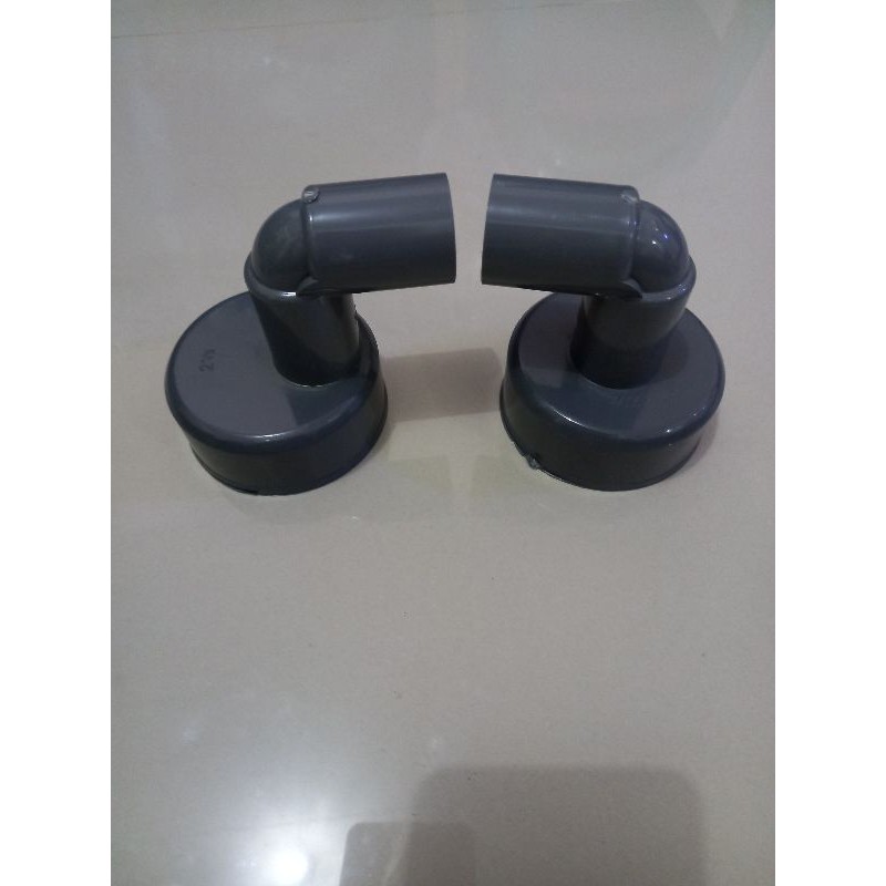 Dop 2,5 inch output 3/4 inch Tutup Pipa Hidroponik Knee Elbow L