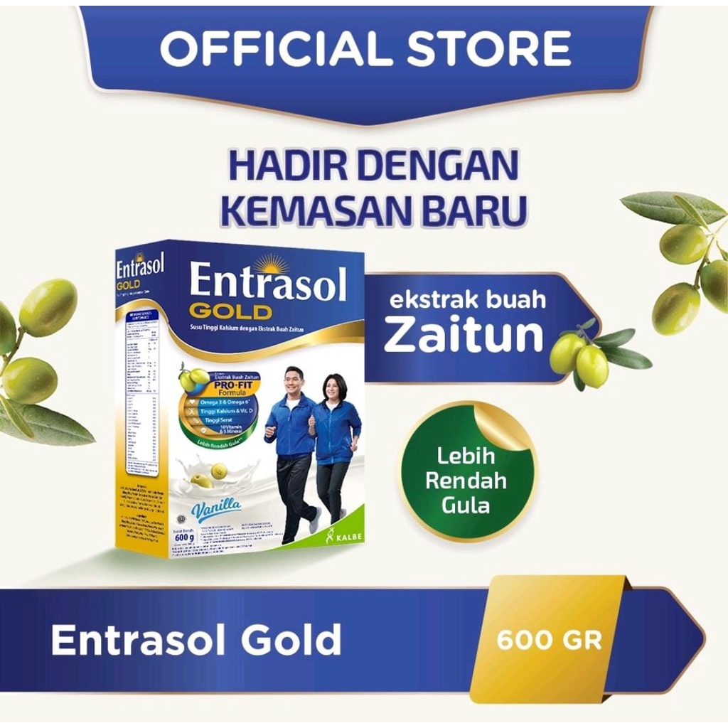 

Entrasol Gold Vanila / Coklat 600gr