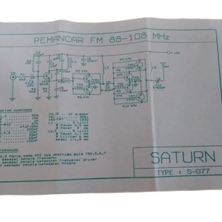 PCB Pemancar FM 88-108MHz S-077