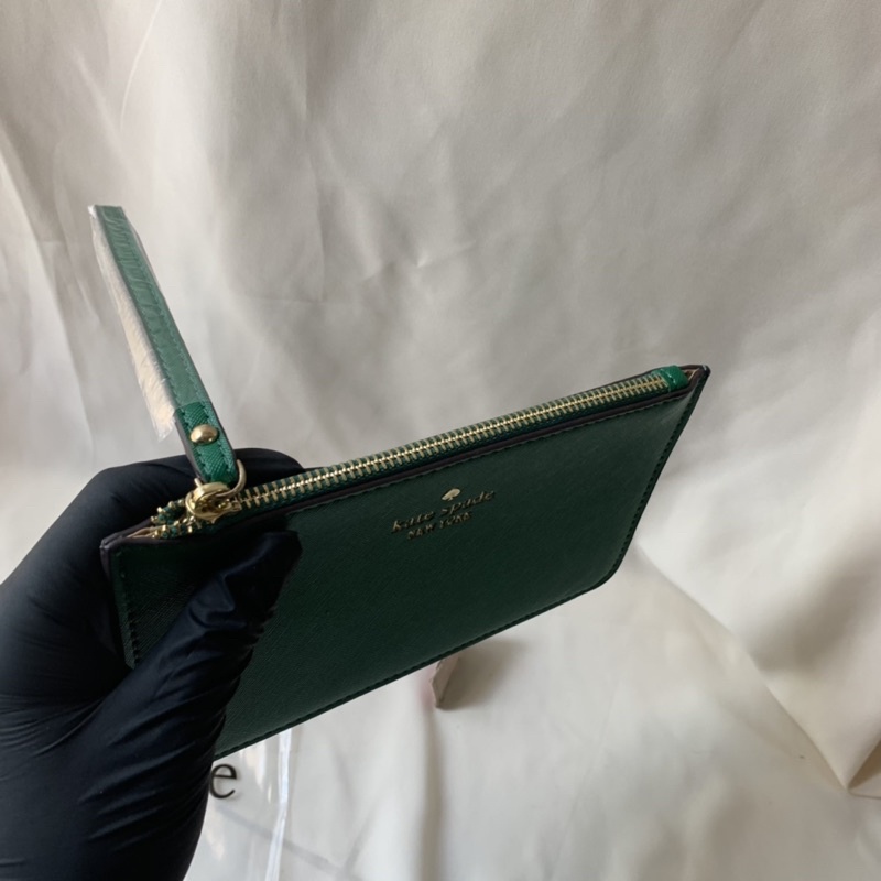 Kate Spade Slim Bee Wristlet / Pouch Green