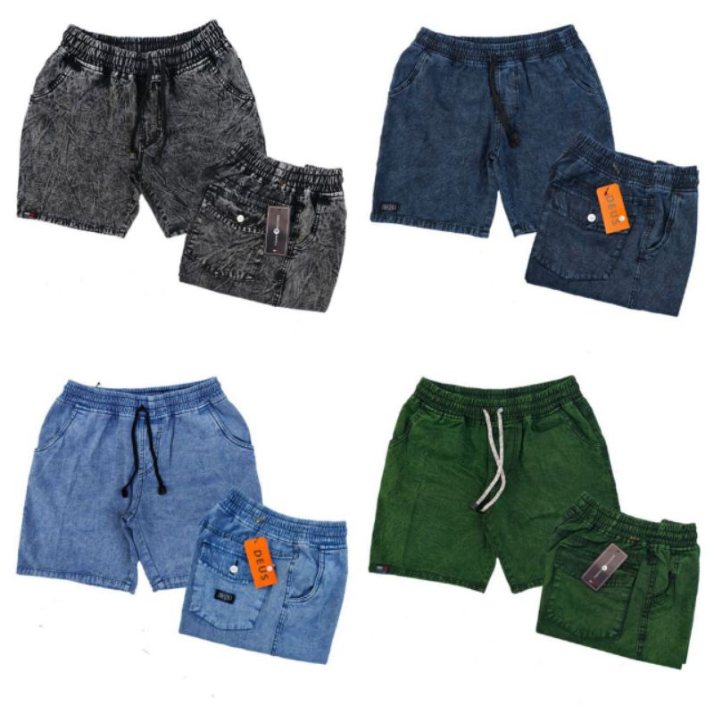 [BISA COD] Celana Jeans Pendek / Kolor Jeans / Jeans Kolor