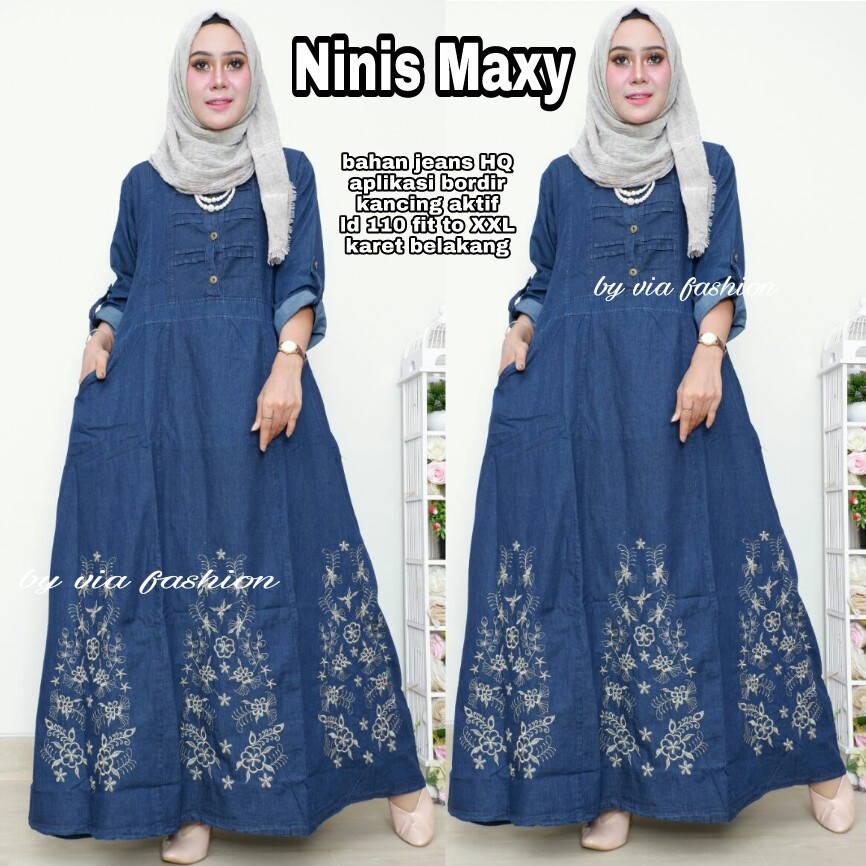 AERO GAMIS JEANS BORDIR LISTINA NINIS MAXY HQ