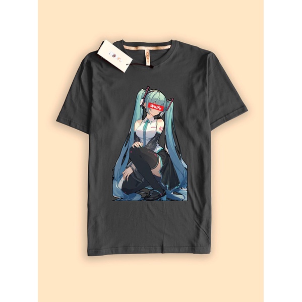 Kaos Tshirt Anime Waifu Hatsune Miku