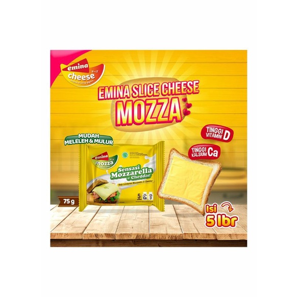 

Emina Cheese Slice Mozza 5'S - Keju