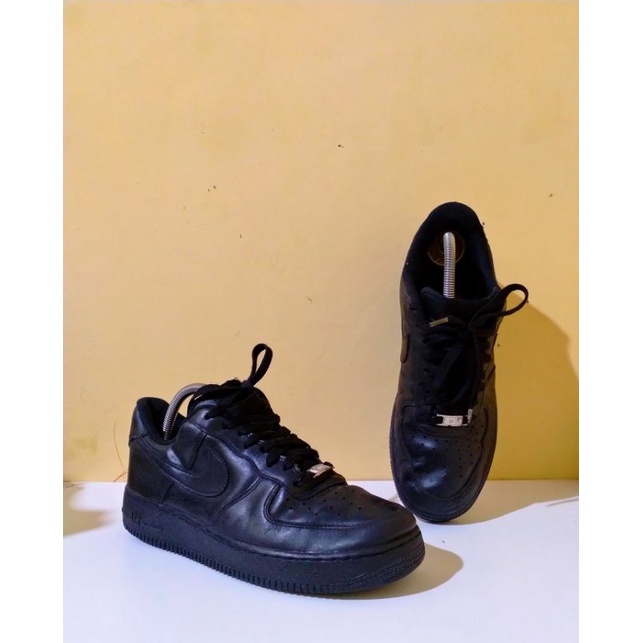 sepatu Nike air force 1 triple Black second original