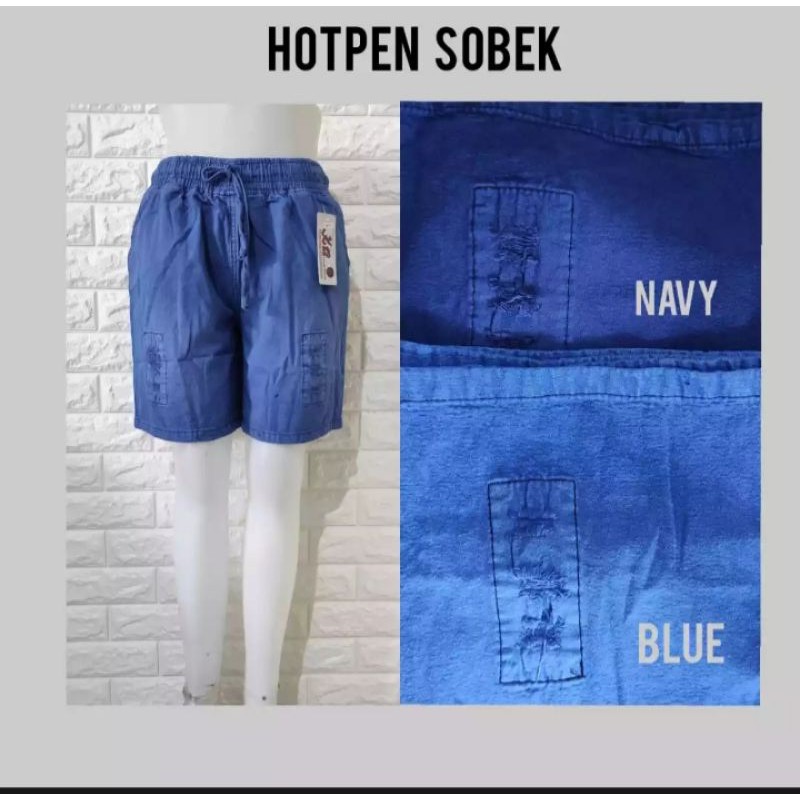 Hotpants Jeans Sobek/Celana Pendek Wanita Termurah