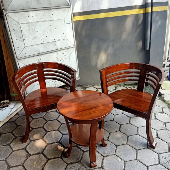 KURSI TERAS MINIMALIS KAYU JATI CANTIK, KURSI TAMU MINIMALIS KAYU JATI CANTIK