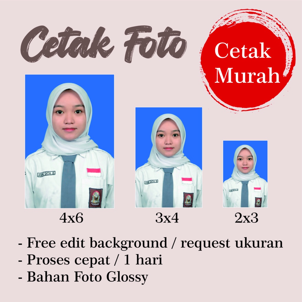 Jual CETAK PAS FOTO IJASAH, LAMARAN PEKERJAAN, FOTO NIKAH MURAH MALANG