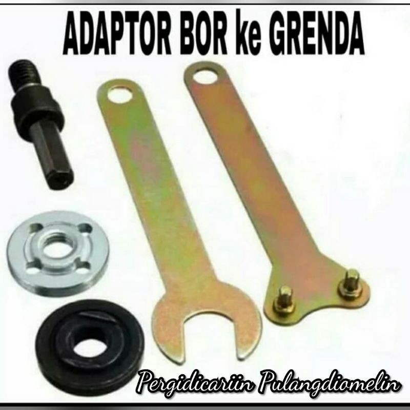 Adapter Mesin Bor Arbor Converter Mengubah Mesin Bor Menjadi Gerinda Potong/Poles