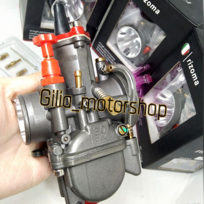 KARBURATOR KARBU CARBU ORI RIZOMA MODEL SCARLET RACING BLACK SERIES PWK 24 28 30 32 34 CARBURETOR KARBURATOR SCARLET RACING RIZOMA