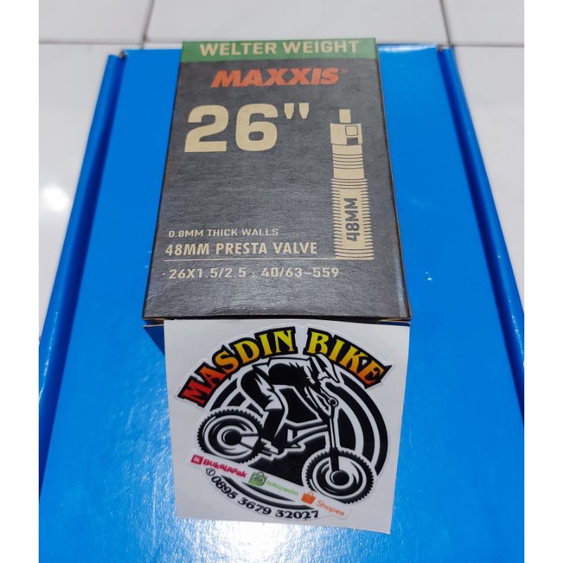 Maxxis Ban Dalam MAXXIS 26 Presta Pentil KECIL Ban dalam 26x2.50 max