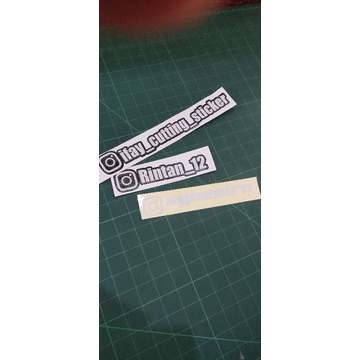 

stiker cutting ig nama anda bisa request tulisan dan warna