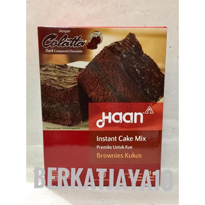 

Haan Instant Cake Mix Brownies Kukus Tepung Premix Brownis 415 gr