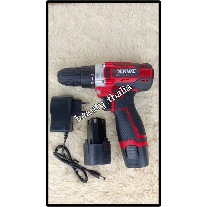 Mesin Bor Cordless DEKWE 12V