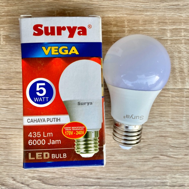 Surya Vega LED Murah Terang 5 7 9 12 15 18 22 Watt All watt Super Murah