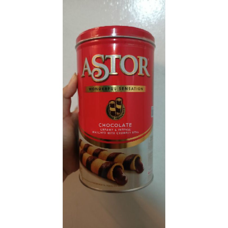 Astor Wafer Coklat Tin Kaleng 330gr exp 2024