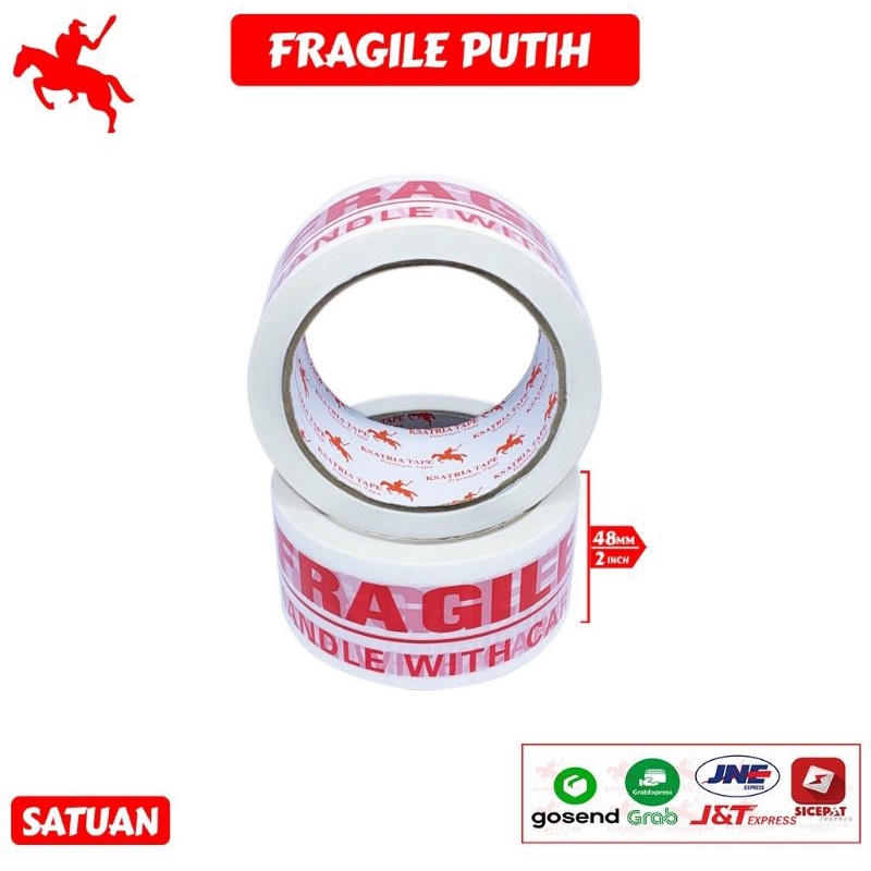 

Selotip / lakban Fragile merk Satria tape