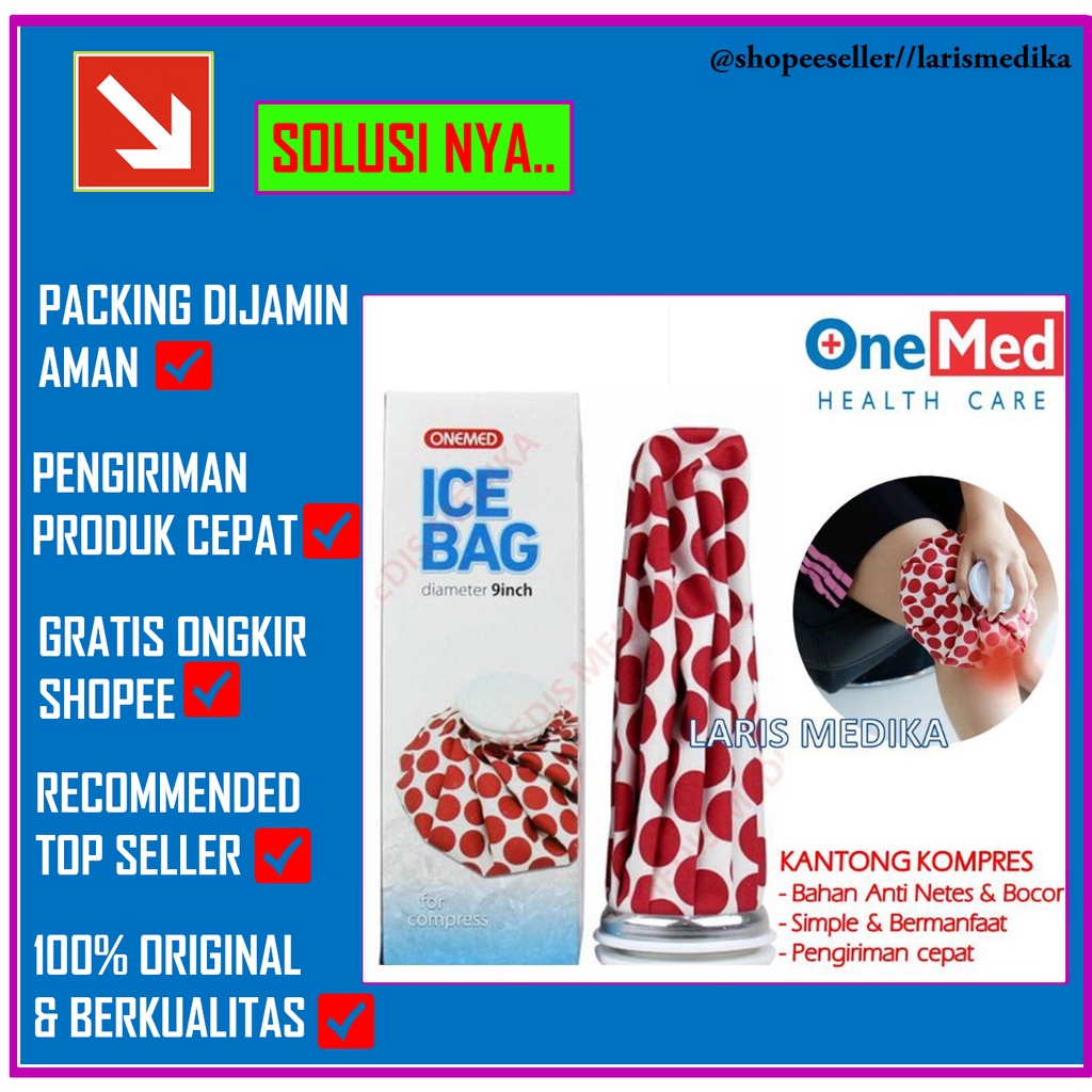 Ice Bag Onemed / Cold Bag / Alat kompres Dingin / Kantong Kompes / Ice Bag Kompres Panas Dingin