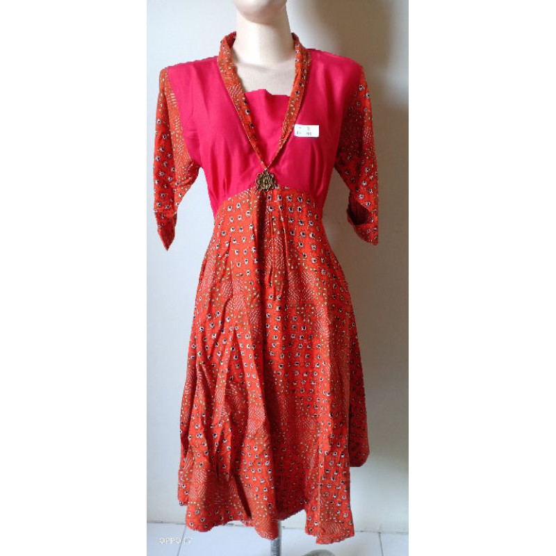 dress batik tulis preloved