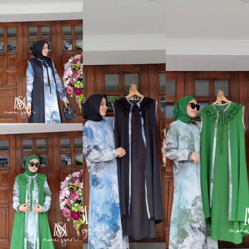 QINAAN GAMIS SET ROMPI BY MONA SYARI M.E