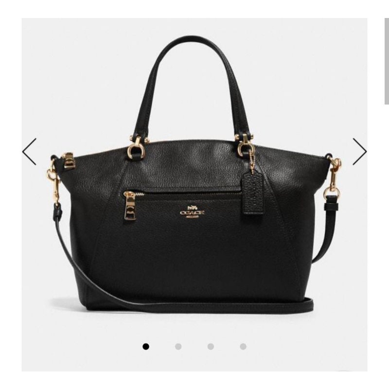 COACH KELSEY PRAIRE SATCHEL BLACK