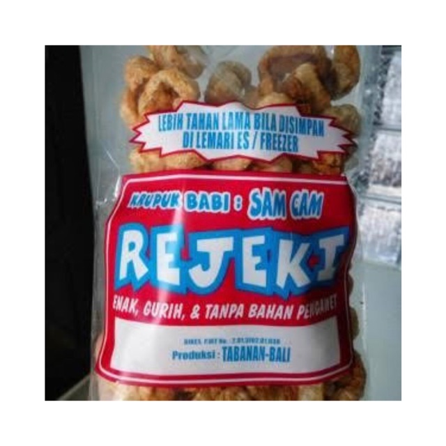 

Krupuk Samcan Kulit Babi REJEKI Khas Bali 200gr