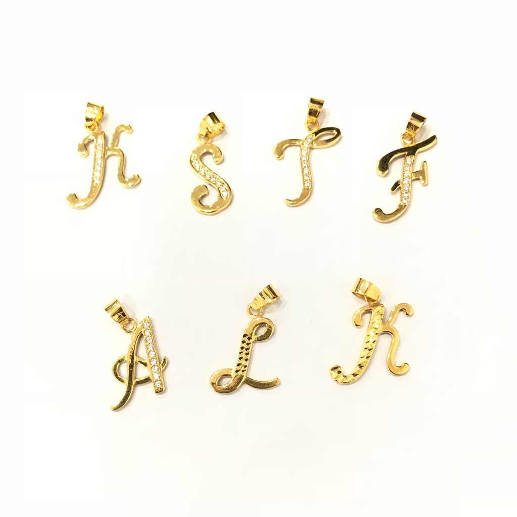 Liontin Huruf (Emas Asli Kadar 875)