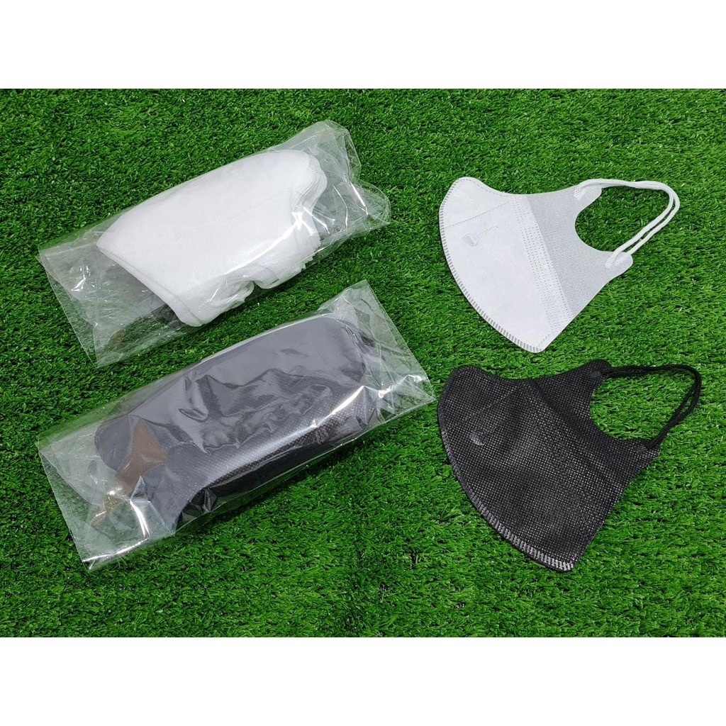 MASKER DUCKBILL GARIS PUTIH HITAM ISI 50PCS [SWEETSPACE]