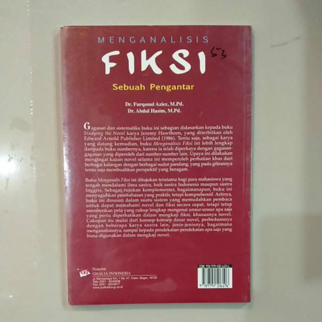 Buku Menganalisis Fiksi Sebuah Pengantar (Original)-1