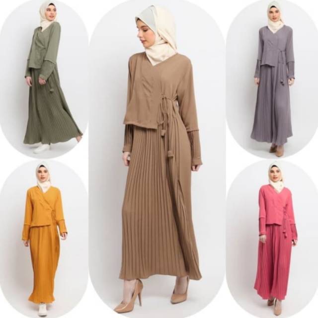 Gamis Le Najwa Arum Dress Muslim Fashion