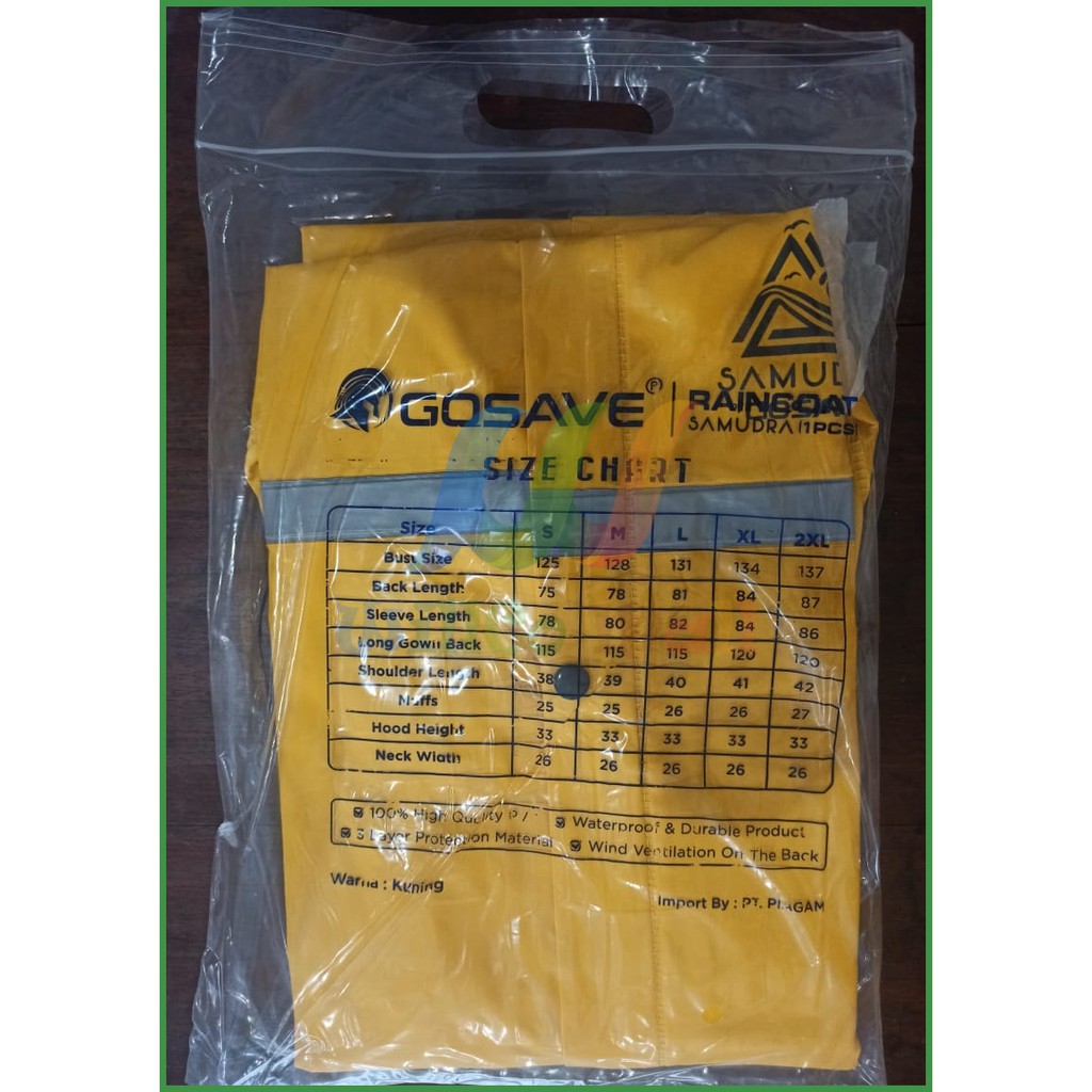 Cuci Gudang GOSAVE Raincoat JAS HUJAN PRESS SAMUDRA TERUSAN RAINCOT SAFETY PROYEK