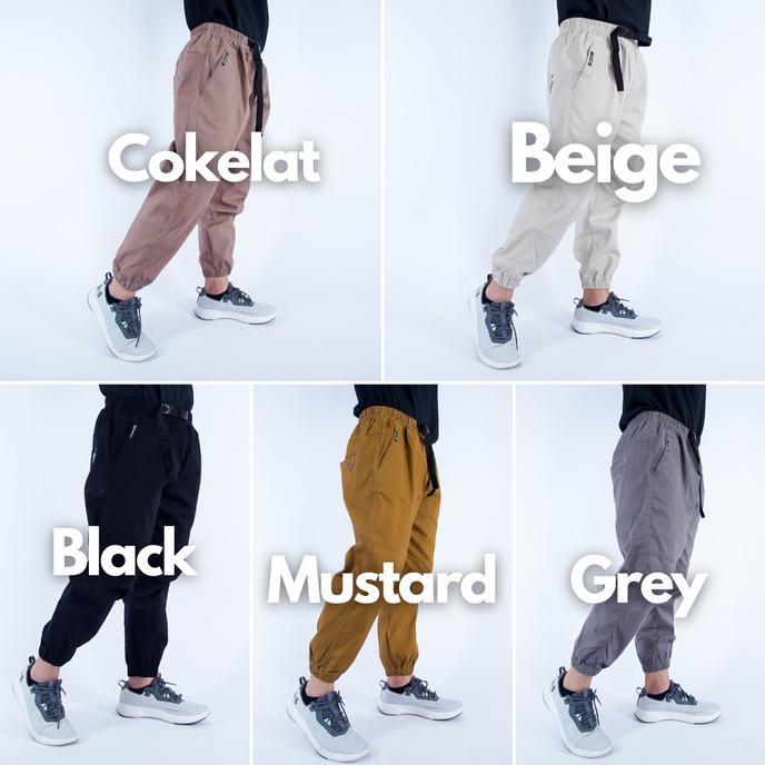 Celana Sirwal Jogger Flag Twill Stretch Melar by Nauhtec M-L-XL-XXL