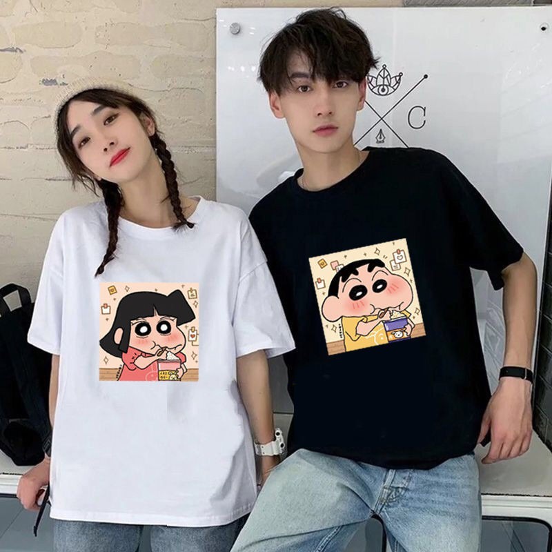 MYSTIQUE.ID-BAJU KAOS COUPLE HI*MA*WARI AND SH*INCH*AN T-SHIRT LUCU DAN AESTHETIC