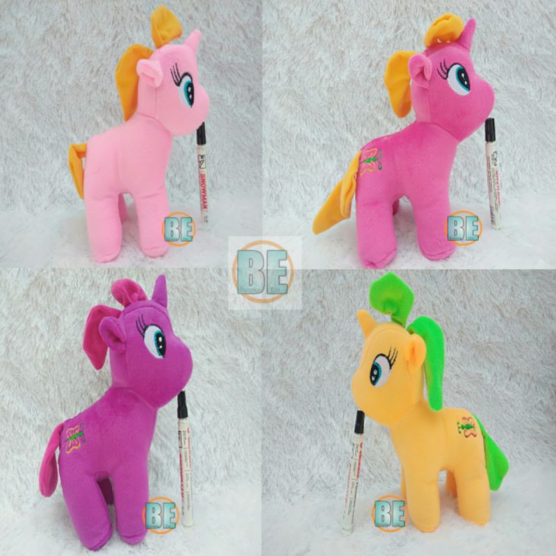 Boneka Kuda Pony Unicorn Boneka My Little Pony Kuda Poni Murah Lucu Mini Kecil S 25cm