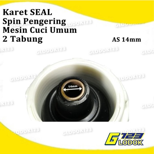 Seal Spin Sil Karet Dinamo Pengering Mesin Cuci Tabung AS 12 14 16 MM