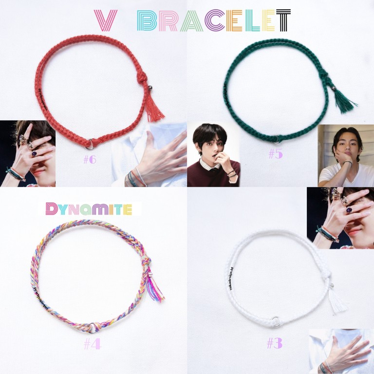 V Bracelet gelang  tali Taehyung BTS  V Silahkan baca 